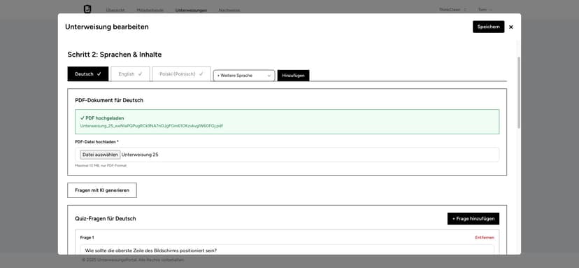 Course Configuration